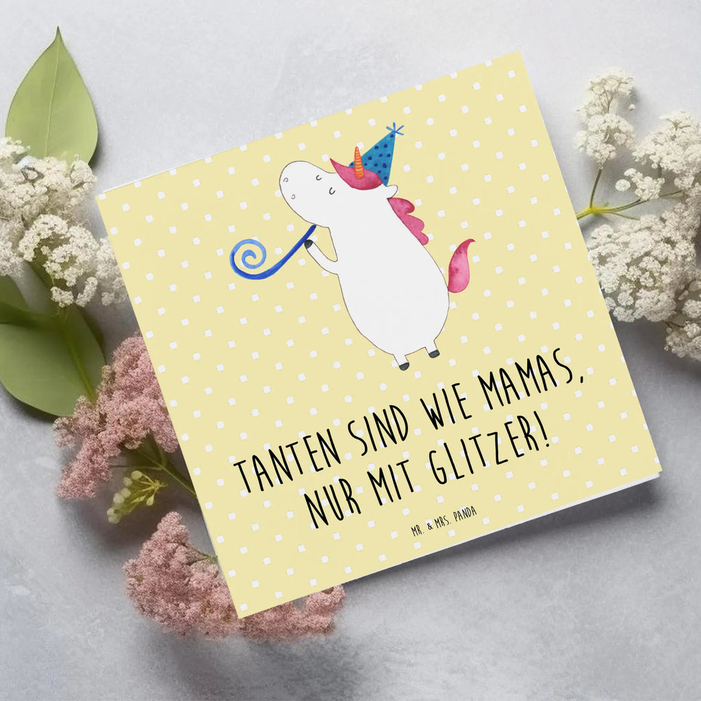 Deluxe Karte Glitzernde Tante Einladungskarte, Glückwunschkarte, Karte, Klappkarte, Geburtstagskarte, Hochwertige Grußkarte, Hochzeitskarte, Hochwertige Klappkarte, Grußkarte, Familie, Vatertag, Muttertag, Bruder, Schwester, Mama, Papa, Oma, Opa