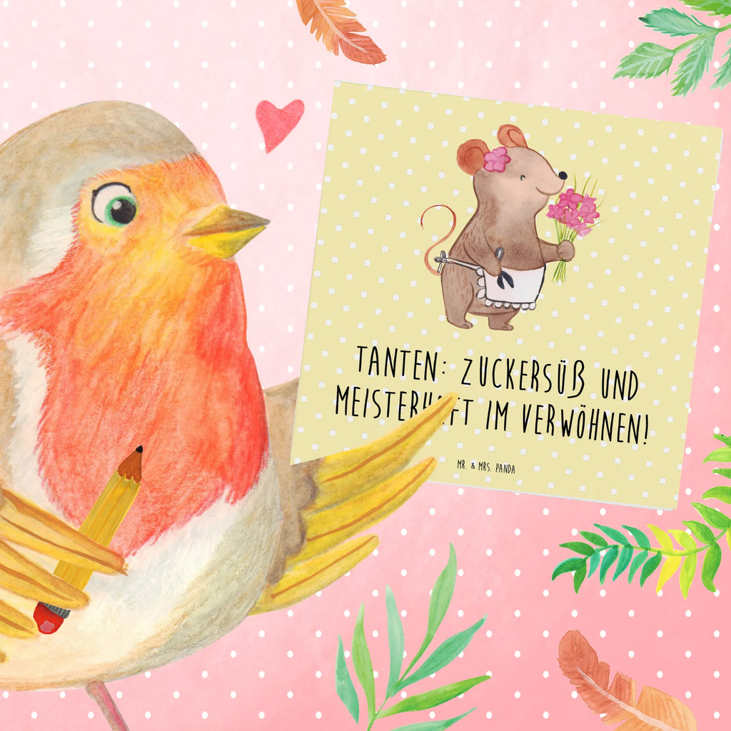 Deluxe Karte Tante Zuckersüß Hochwertige Grußkarte, Hochwertige Klappkarte, Einladungskarte, Hochzeitskarte, Grußkarte, Karte, Glückwunschkarte, Geburtstagskarte, Klappkarte, Familie, Vatertag, Muttertag, Bruder, Schwester, Mama, Papa, Oma, Opa