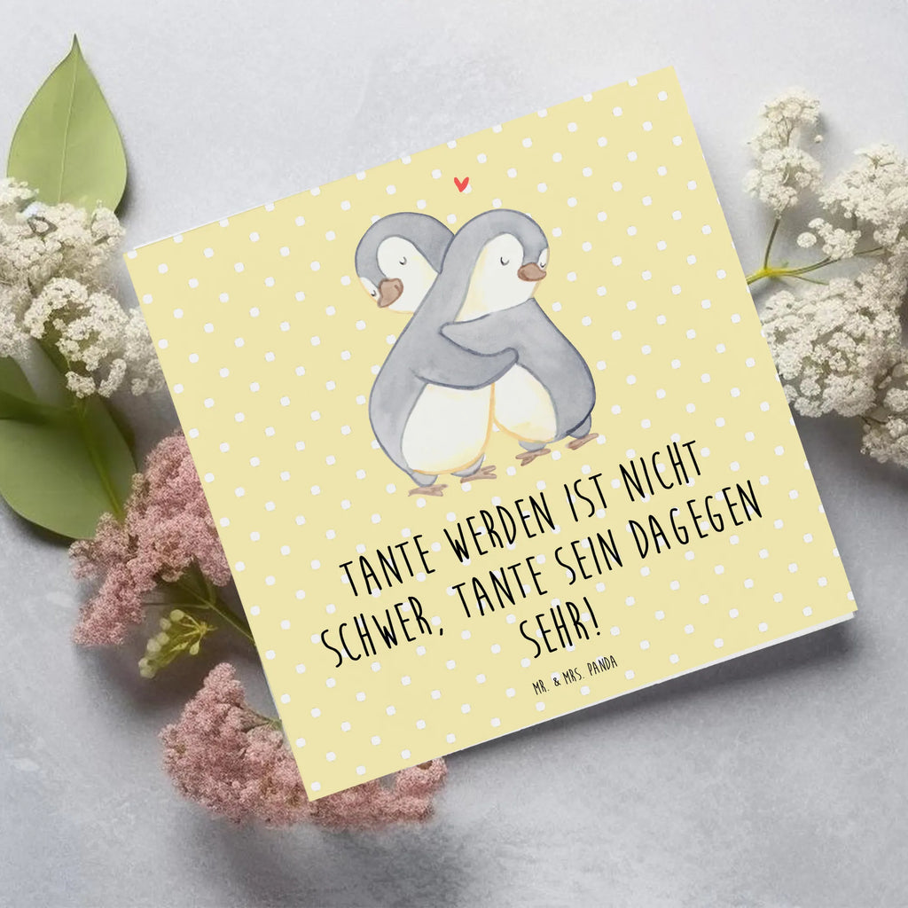 Deluxe Card Tante werden ist nicht schwer, Tante sein dagegen sehr! Hochzeitskarte, Glückwunschkarte, Grußkarte, Klappkarte, Hochwertige Grußkarte, Einladungskarte, Hochwertige Klappkarte, Geburtstagskarte, Karte, Familie, Vatertag, Muttertag, Bruder, Schwester, Mama, Papa, Oma, Opa