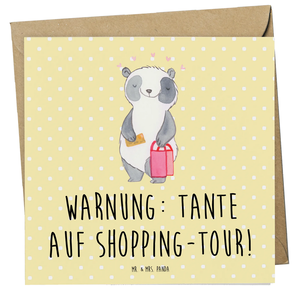 Deluxe Karte Tante Shopping Hochwertige Klappkarte, Grußkarte, Karte, Glückwunschkarte, Hochzeitskarte, Geburtstagskarte, Hochwertige Grußkarte, Einladungskarte, Klappkarte, Familie, Vatertag, Muttertag, Bruder, Schwester, Mama, Papa, Oma, Opa