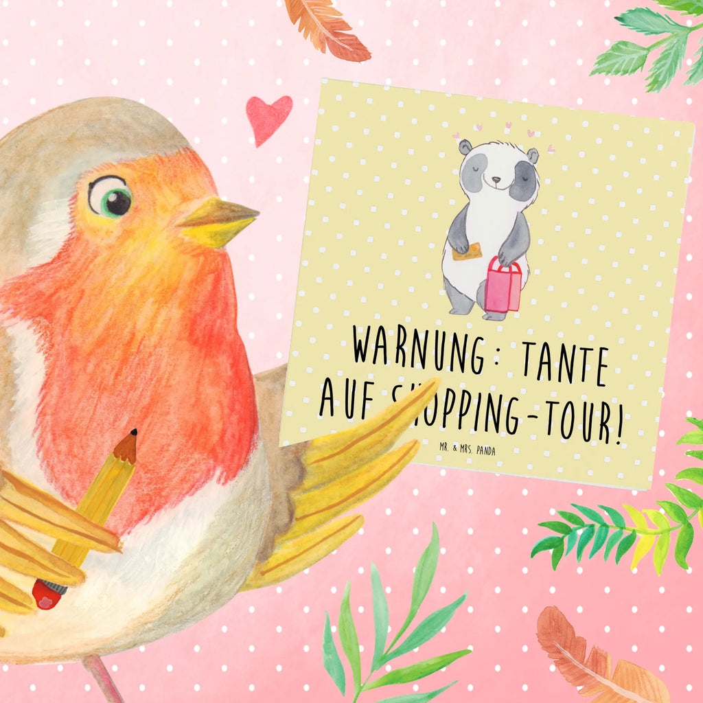 Deluxe Karte Tante Shopping Hochwertige Klappkarte, Grußkarte, Karte, Glückwunschkarte, Hochzeitskarte, Geburtstagskarte, Hochwertige Grußkarte, Einladungskarte, Klappkarte, Familie, Vatertag, Muttertag, Bruder, Schwester, Mama, Papa, Oma, Opa