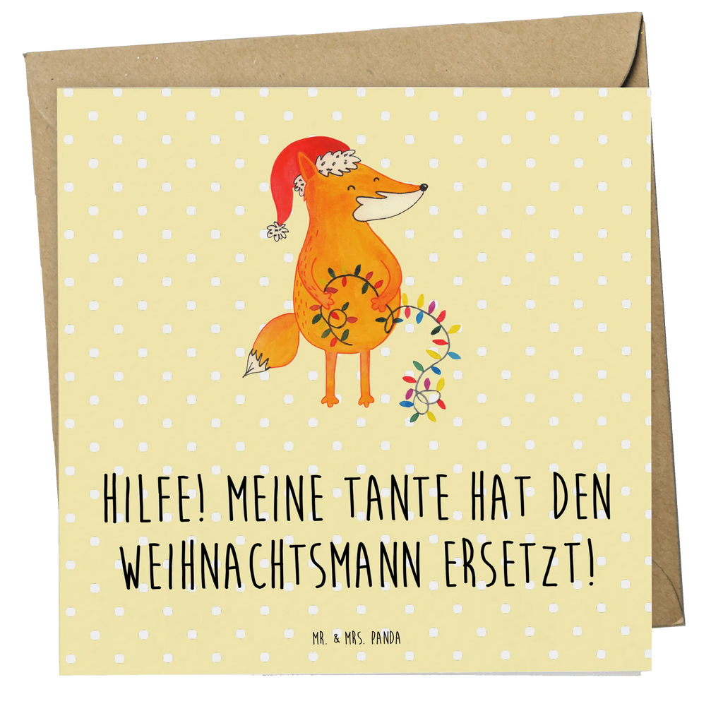 Deluxe Card Hilfe! Meine Tante hat den Weihnachtsmann ersetzt! Karte, Geburtstagskarte, Grußkarte, Einladungskarte, Hochwertige Klappkarte, Hochzeitskarte, Glückwunschkarte, Klappkarte, Hochwertige Grußkarte, Familie, Vatertag, Muttertag, Bruder, Schwester, Mama, Papa, Oma, Opa