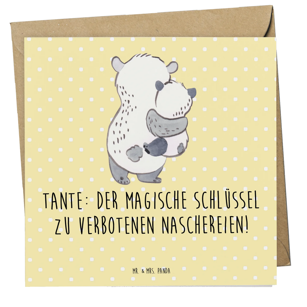 Deluxe Card Tante: Der magische Schlüssel zu verbotenen Naschereien! Karte, Geburtstagskarte, Hochwertige Grußkarte, Hochwertige Klappkarte, Grußkarte, Glückwunschkarte, Klappkarte, Hochzeitskarte, Einladungskarte, Familie, Vatertag, Muttertag, Bruder, Schwester, Mama, Papa, Oma, Opa