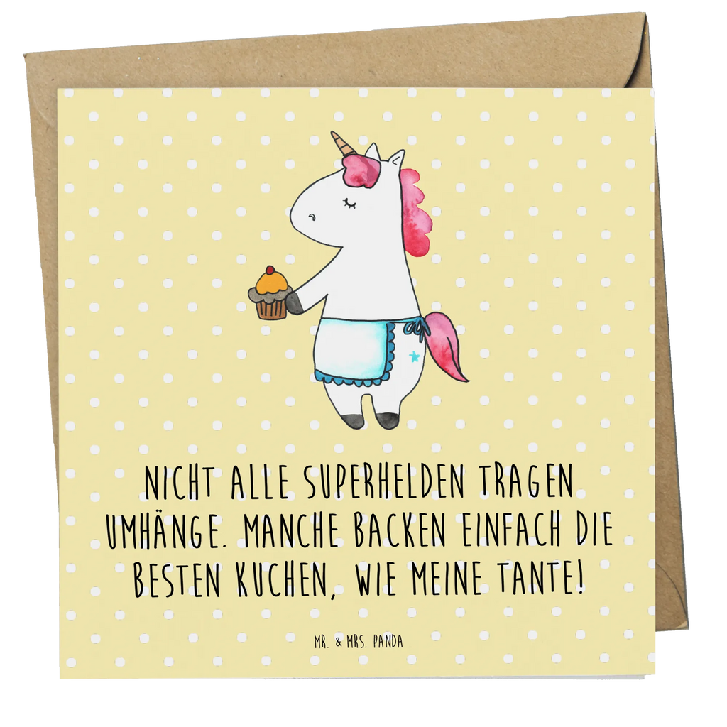Deluxe Card Nicht alle Superhelden tragen Umhänge. Manche backen einfach die besten Kuchen, wie meine Tante! Klappkarte, Karte, Hochzeitskarte, Geburtstagskarte, Grußkarte, Glückwunschkarte, Hochwertige Grußkarte, Einladungskarte, Hochwertige Klappkarte, Familie, Vatertag, Muttertag, Bruder, Schwester, Mama, Papa, Oma, Opa