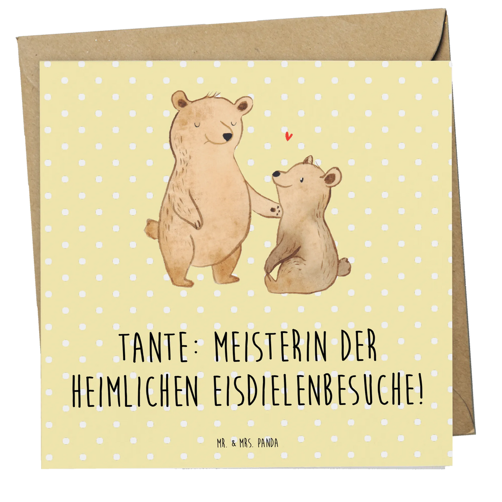 Deluxe Karte Tante Eisdielenmeisterin Grußkarte, Einladungskarte, Hochwertige Grußkarte, Klappkarte, Karte, Hochwertige Klappkarte, Hochzeitskarte, Geburtstagskarte, Glückwunschkarte, Familie, Vatertag, Muttertag, Bruder, Schwester, Mama, Papa, Oma, Opa