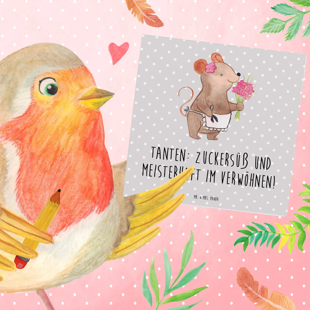 Deluxe Karte Tante Zuckersüß Hochwertige Grußkarte, Hochwertige Klappkarte, Einladungskarte, Hochzeitskarte, Grußkarte, Karte, Glückwunschkarte, Geburtstagskarte, Klappkarte, Familie, Vatertag, Muttertag, Bruder, Schwester, Mama, Papa, Oma, Opa