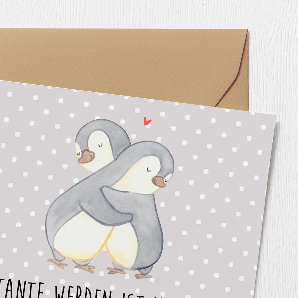 Deluxe Card Tante werden ist nicht schwer, Tante sein dagegen sehr! Hochzeitskarte, Glückwunschkarte, Grußkarte, Klappkarte, Hochwertige Grußkarte, Einladungskarte, Hochwertige Klappkarte, Geburtstagskarte, Karte, Familie, Vatertag, Muttertag, Bruder, Schwester, Mama, Papa, Oma, Opa