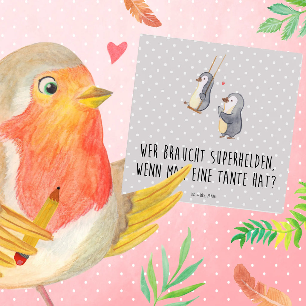 Deluxe Card Wer braucht Superhelden, wenn man eine Tante hat? Karte, Hochwertige Grußkarte, Hochwertige Klappkarte, Geburtstagskarte, Glückwunschkarte, Einladungskarte, Klappkarte, Grußkarte, Hochzeitskarte, Familie, Vatertag, Muttertag, Bruder, Schwester, Mama, Papa, Oma, Opa