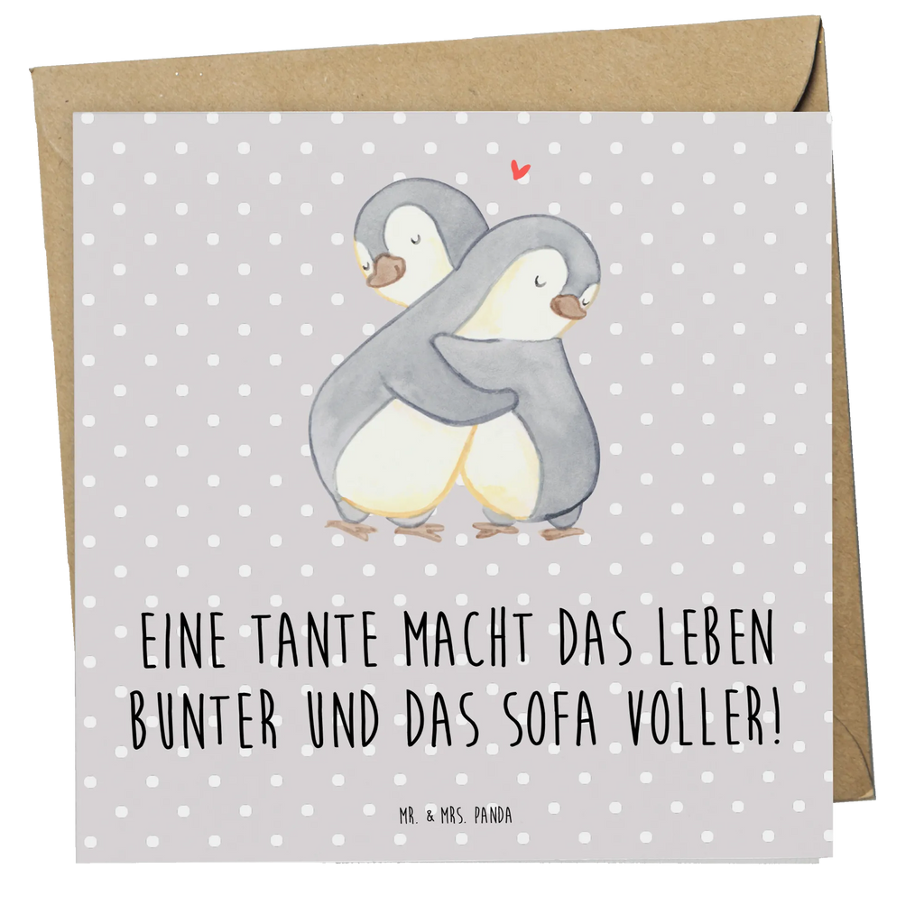Deluxe Card Eine Tante macht das Leben bunter und das Sofa voller! Hochwertige Grußkarte, Grußkarte, Karte, Hochwertige Klappkarte, Hochzeitskarte, Geburtstagskarte, Klappkarte, Glückwunschkarte, Einladungskarte, Familie, Vatertag, Muttertag, Bruder, Schwester, Mama, Papa, Oma, Opa