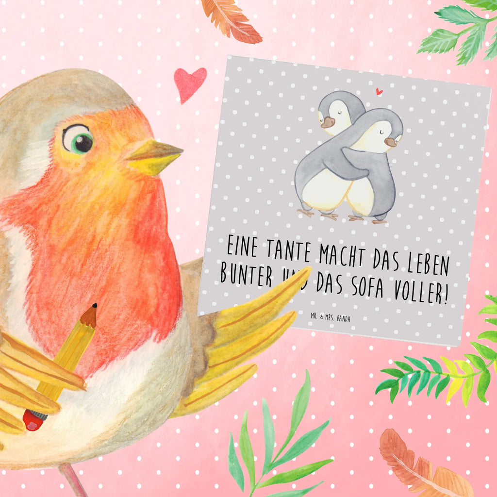 Deluxe Card Eine Tante macht das Leben bunter und das Sofa voller! Hochwertige Grußkarte, Grußkarte, Karte, Hochwertige Klappkarte, Hochzeitskarte, Geburtstagskarte, Klappkarte, Glückwunschkarte, Einladungskarte, Familie, Vatertag, Muttertag, Bruder, Schwester, Mama, Papa, Oma, Opa
