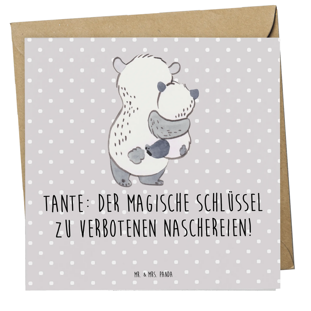 Deluxe Card Tante: Der magische Schlüssel zu verbotenen Naschereien! Karte, Geburtstagskarte, Hochwertige Grußkarte, Hochwertige Klappkarte, Grußkarte, Glückwunschkarte, Klappkarte, Hochzeitskarte, Einladungskarte, Familie, Vatertag, Muttertag, Bruder, Schwester, Mama, Papa, Oma, Opa