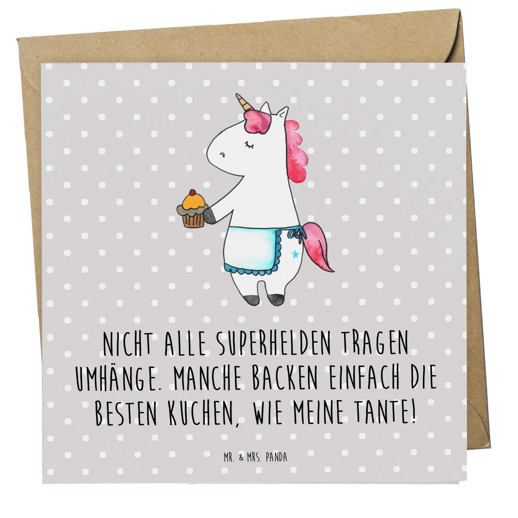 Deluxe Card Nicht alle Superhelden tragen Umhänge. Manche backen einfach die besten Kuchen, wie meine Tante! Klappkarte, Karte, Hochzeitskarte, Geburtstagskarte, Grußkarte, Glückwunschkarte, Hochwertige Grußkarte, Einladungskarte, Hochwertige Klappkarte, Familie, Vatertag, Muttertag, Bruder, Schwester, Mama, Papa, Oma, Opa
