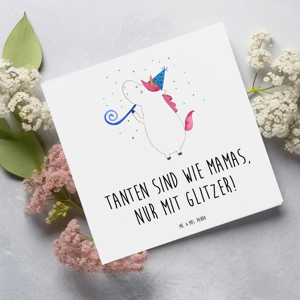 Deluxe Karte Glitzernde Tante Einladungskarte, Glückwunschkarte, Karte, Klappkarte, Geburtstagskarte, Hochwertige Grußkarte, Hochzeitskarte, Hochwertige Klappkarte, Grußkarte, Familie, Vatertag, Muttertag, Bruder, Schwester, Mama, Papa, Oma, Opa