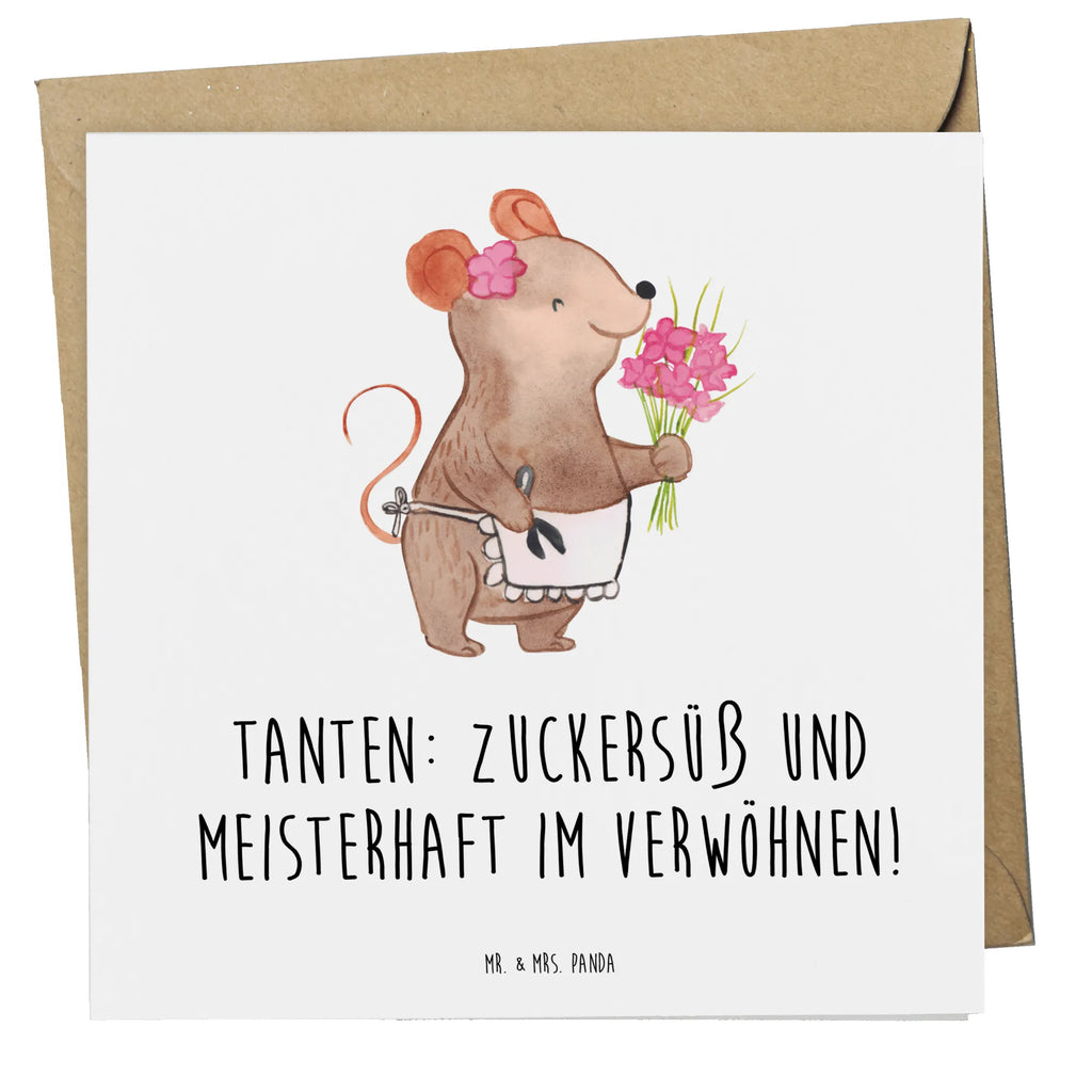 Deluxe Karte Tante Zuckersüß Hochwertige Grußkarte, Hochwertige Klappkarte, Einladungskarte, Hochzeitskarte, Grußkarte, Karte, Glückwunschkarte, Geburtstagskarte, Klappkarte, Familie, Vatertag, Muttertag, Bruder, Schwester, Mama, Papa, Oma, Opa