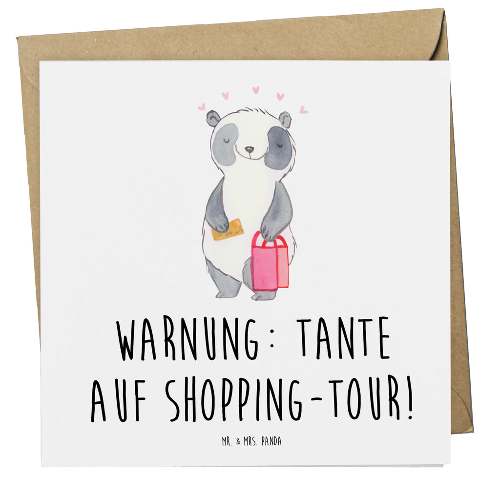 Deluxe Karte Tante Shopping Hochwertige Klappkarte, Grußkarte, Karte, Glückwunschkarte, Hochzeitskarte, Geburtstagskarte, Hochwertige Grußkarte, Einladungskarte, Klappkarte, Familie, Vatertag, Muttertag, Bruder, Schwester, Mama, Papa, Oma, Opa