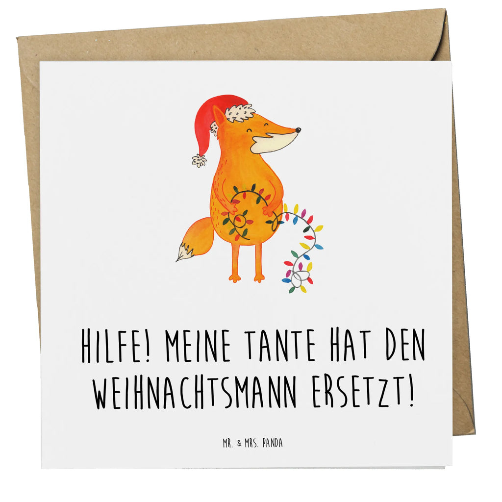 Deluxe Card Hilfe! Meine Tante hat den Weihnachtsmann ersetzt! Karte, Geburtstagskarte, Grußkarte, Einladungskarte, Hochwertige Klappkarte, Hochzeitskarte, Glückwunschkarte, Klappkarte, Hochwertige Grußkarte, Familie, Vatertag, Muttertag, Bruder, Schwester, Mama, Papa, Oma, Opa