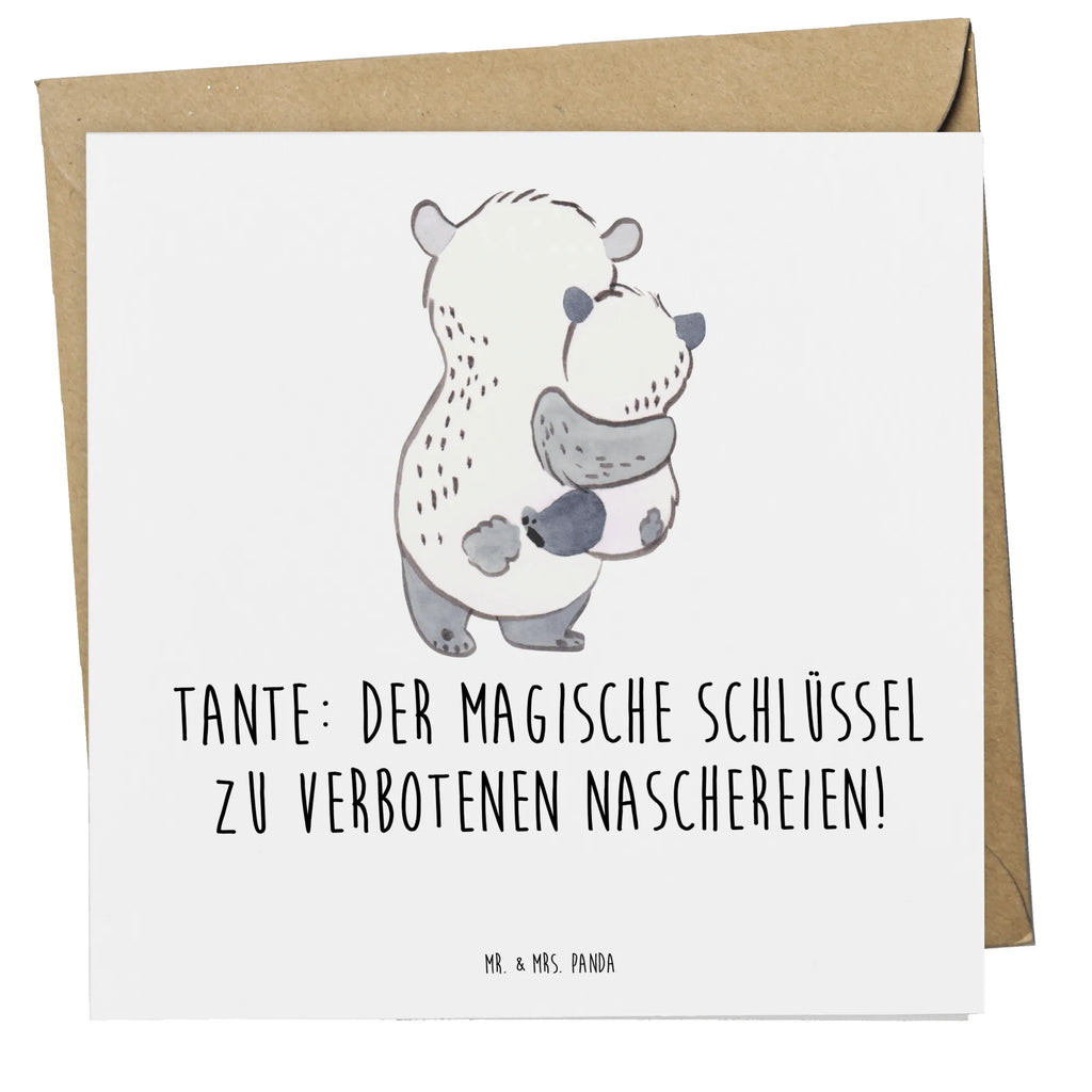 Deluxe Card Tante: Der magische Schlüssel zu verbotenen Naschereien! Karte, Geburtstagskarte, Hochwertige Grußkarte, Hochwertige Klappkarte, Grußkarte, Glückwunschkarte, Klappkarte, Hochzeitskarte, Einladungskarte, Familie, Vatertag, Muttertag, Bruder, Schwester, Mama, Papa, Oma, Opa