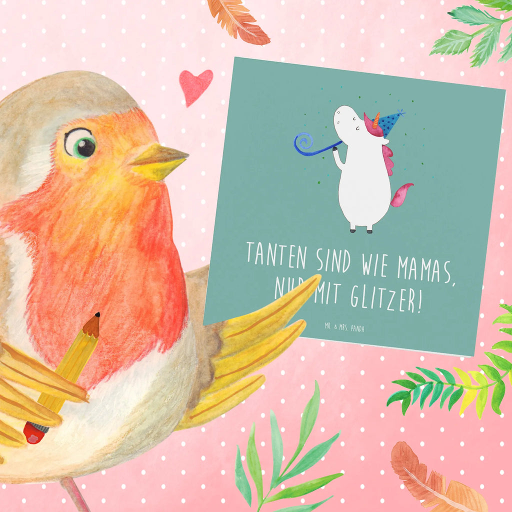 Deluxe Karte Glitzernde Tante Einladungskarte, Glückwunschkarte, Karte, Klappkarte, Geburtstagskarte, Hochwertige Grußkarte, Hochzeitskarte, Hochwertige Klappkarte, Grußkarte, Familie, Vatertag, Muttertag, Bruder, Schwester, Mama, Papa, Oma, Opa