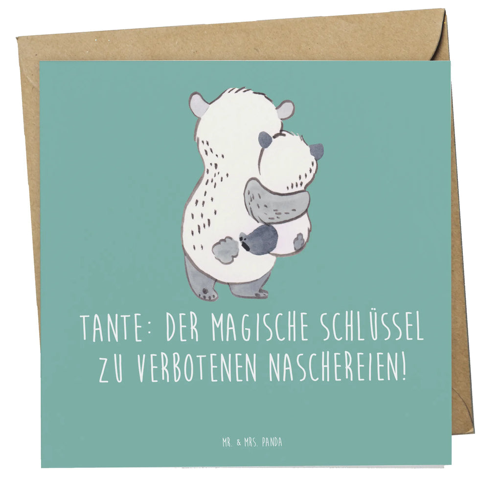 Deluxe Card Tante: Der magische Schlüssel zu verbotenen Naschereien! Karte, Geburtstagskarte, Hochwertige Grußkarte, Hochwertige Klappkarte, Grußkarte, Glückwunschkarte, Klappkarte, Hochzeitskarte, Einladungskarte, Familie, Vatertag, Muttertag, Bruder, Schwester, Mama, Papa, Oma, Opa