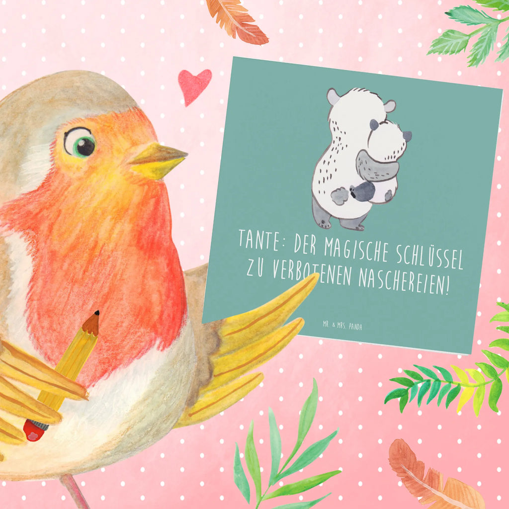 Deluxe Card Tante: Der magische Schlüssel zu verbotenen Naschereien! Karte, Geburtstagskarte, Hochwertige Grußkarte, Hochwertige Klappkarte, Grußkarte, Glückwunschkarte, Klappkarte, Hochzeitskarte, Einladungskarte, Familie, Vatertag, Muttertag, Bruder, Schwester, Mama, Papa, Oma, Opa