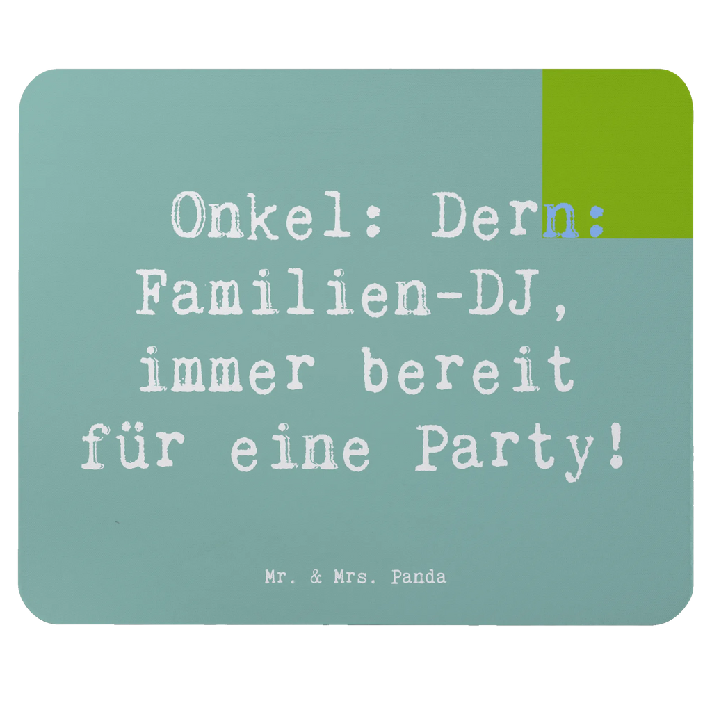 Mouse mat Saying Onkel: Der Familien-DJ, immer bereit für eine Party! Mousepad, Computer zubehör, Büroausstattung, PC Zubehör, Arbeitszimmer, Mauspad, Einzigartiges Mauspad, Designer Mauspad, Mausunterlage, Mauspad Büro, Familie, Vatertag, Muttertag, Bruder, Schwester, Mama, Papa, Oma, Opa