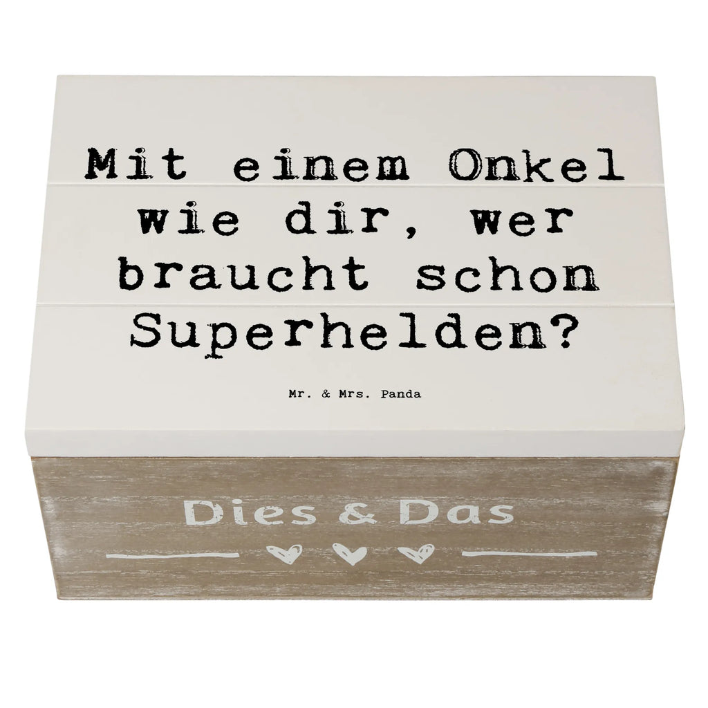 Holzkiste Spruch Super-Onkel Erinnerungskiste, Schatulle, Geschenkdose, Aufbewahrungsbox, Erinnerungsbox, Schatzkiste, XXL, Kiste, Dekokiste, Geschenkbox, Holzkiste, Truhe, Familie, Vatertag, Muttertag, Bruder, Schwester, Mama, Papa, Oma, Opa