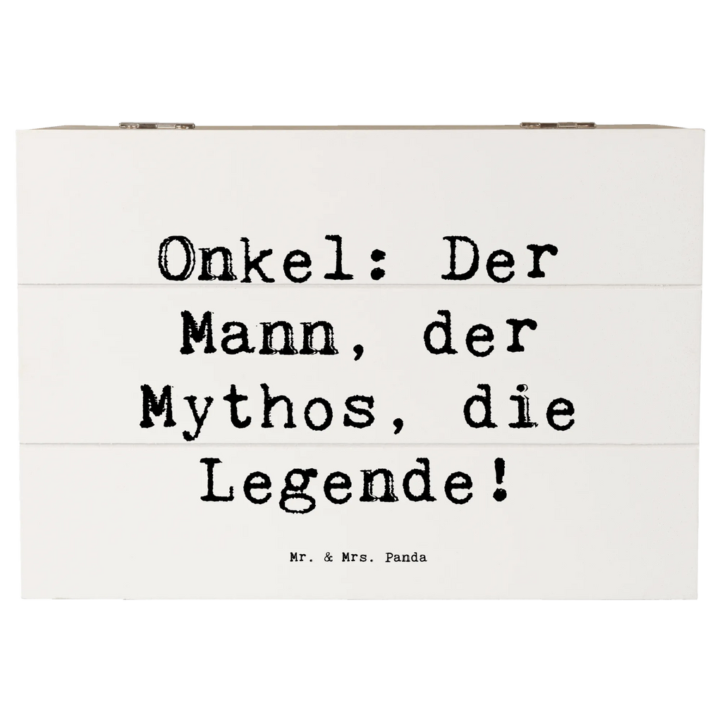 Wooden chest Saying Onkel: Der Mann, der Mythos, die Legende! Aufbewahrungsbox, Truhe, Dekokiste, Erinnerungsbox, Holzkiste, Erinnerungskiste, Schatzkiste, Schatulle, XXL, Kiste, Geschenkdose, Geschenkbox, Familie, Vatertag, Muttertag, Bruder, Schwester, Mama, Papa, Oma, Opa