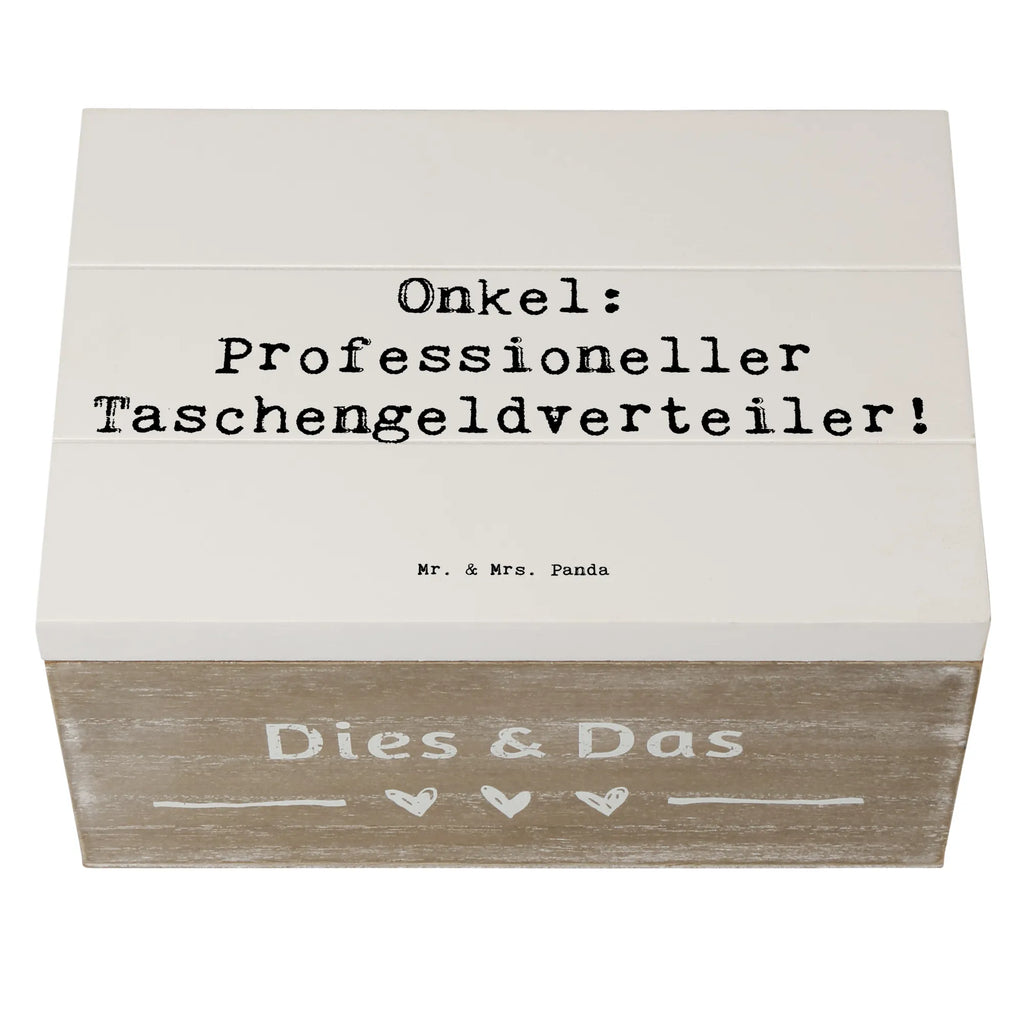 Holzkiste Spruch Onkel: Professioneller Taschengeldverteiler! Geschenkbox, XXL, Erinnerungskiste, Schatulle, Holzkiste, Dekokiste, Erinnerungsbox, Schatzkiste, Truhe, Aufbewahrungsbox, Kiste, Geschenkdose, Familie, Vatertag, Muttertag, Bruder, Schwester, Mama, Papa, Oma, Opa