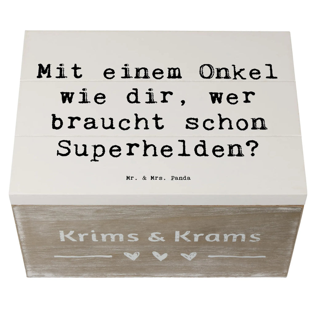 Holzkiste Spruch Super-Onkel Erinnerungskiste, Schatulle, Geschenkdose, Aufbewahrungsbox, Erinnerungsbox, Schatzkiste, XXL, Kiste, Dekokiste, Geschenkbox, Holzkiste, Truhe, Familie, Vatertag, Muttertag, Bruder, Schwester, Mama, Papa, Oma, Opa