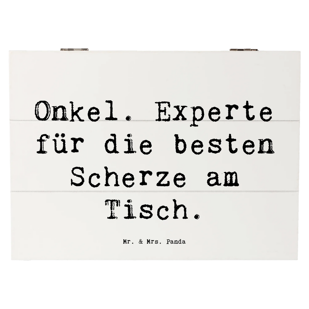 Holzkiste Spruch Onkel Scherzkönig Aufbewahrungsbox, Erinnerungsbox, Schatzkiste, Erinnerungskiste, Dekokiste, Schatulle, Kiste, Truhe, Holzkiste, Geschenkdose, XXL, Geschenkbox, Familie, Vatertag, Muttertag, Bruder, Schwester, Mama, Papa, Oma, Opa