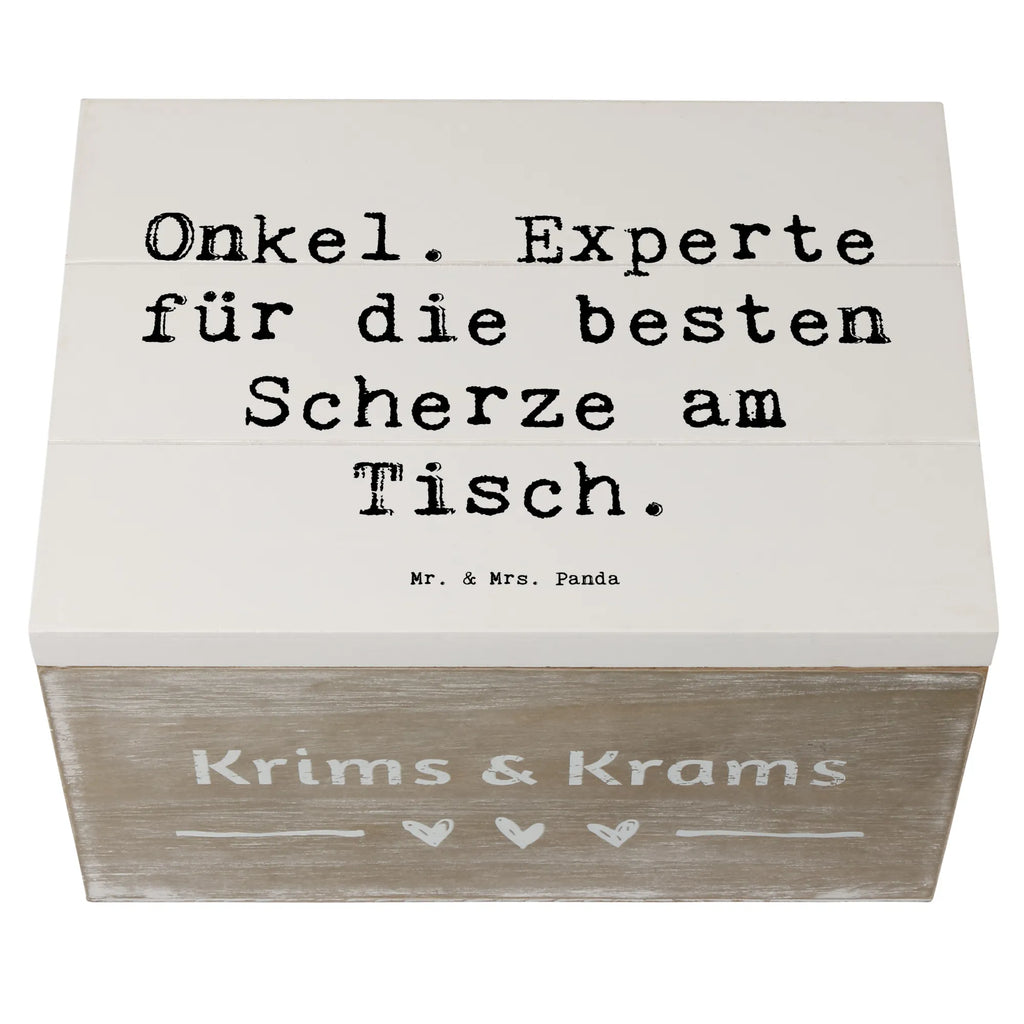 Holzkiste Spruch Onkel Scherzkönig Aufbewahrungsbox, Erinnerungsbox, Schatzkiste, Erinnerungskiste, Dekokiste, Schatulle, Kiste, Truhe, Holzkiste, Geschenkdose, XXL, Geschenkbox, Familie, Vatertag, Muttertag, Bruder, Schwester, Mama, Papa, Oma, Opa
