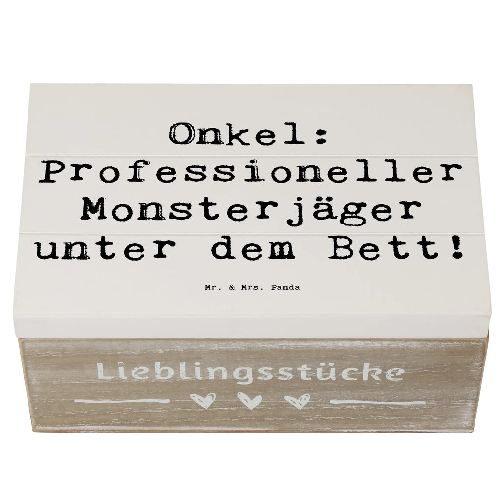 Holzkiste Spruch Onkel Monsterjäger Geschenkdose, Schatulle, Kiste, Truhe, Dekokiste, Erinnerungsbox, Holzkiste, Erinnerungskiste, Geschenkbox, Schatzkiste, Aufbewahrungsbox, XXL, Familie, Vatertag, Muttertag, Bruder, Schwester, Mama, Papa, Oma, Opa