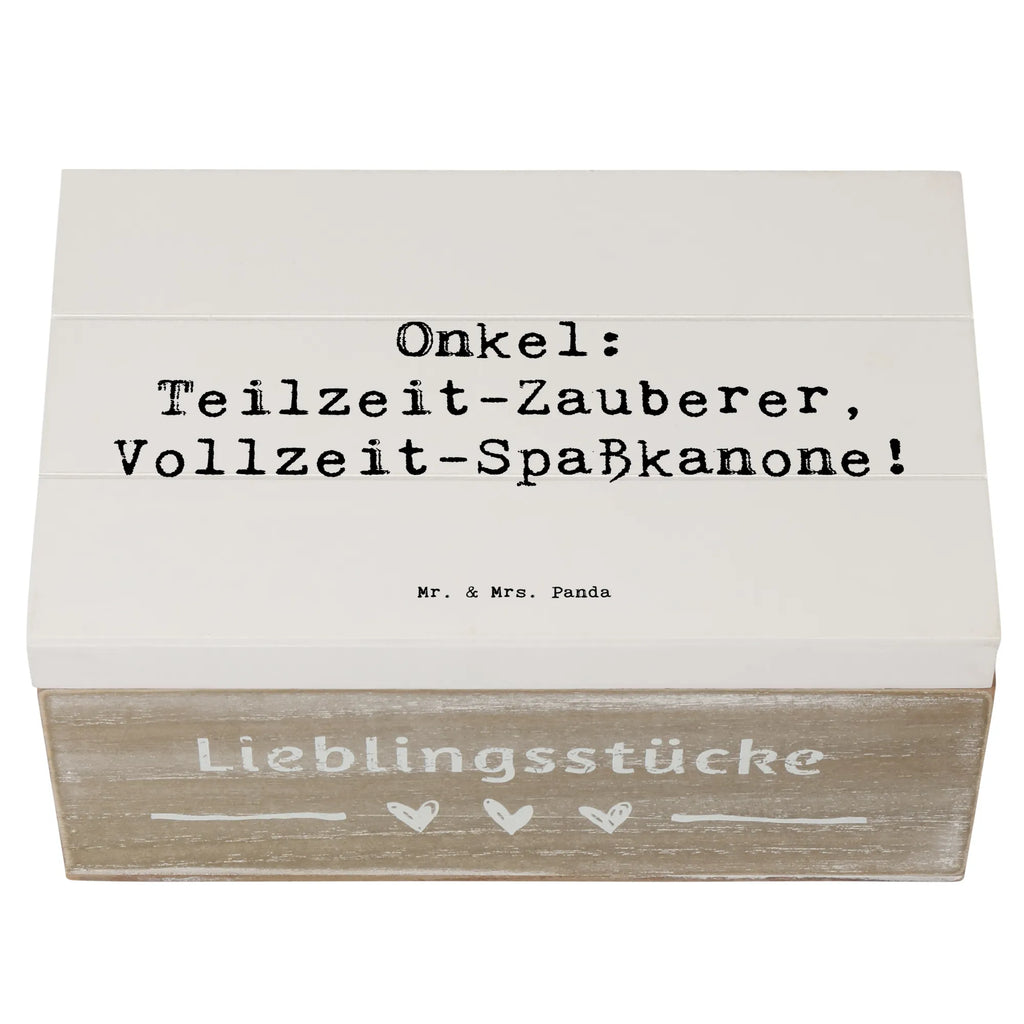 Holzkiste Spruch Spaßiger Onkel Erinnerungsbox, XXL, Aufbewahrungsbox, Kiste, Holzkiste, Dekokiste, Schatulle, Schatzkiste, Geschenkbox, Truhe, Erinnerungskiste, Geschenkdose, Familie, Vatertag, Muttertag, Bruder, Schwester, Mama, Papa, Oma, Opa