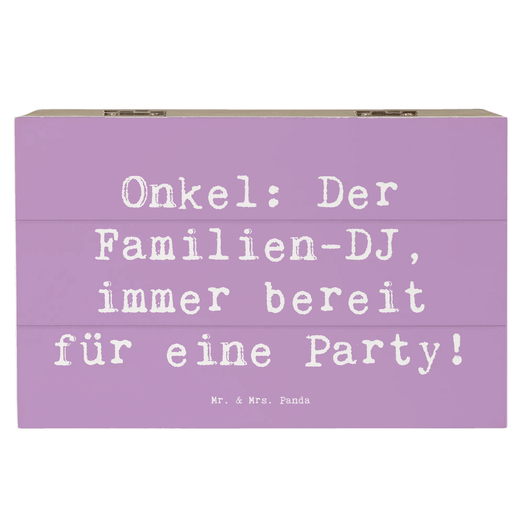 Holzkiste Spruch Onkel Familien-DJ Geschenkbox, Erinnerungsbox, Aufbewahrungsbox, Kiste, XXL, Schatzkiste, Dekokiste, Holzkiste, Geschenkdose, Schatulle, Erinnerungskiste, Truhe, Familie, Vatertag, Muttertag, Bruder, Schwester, Mama, Papa, Oma, Opa