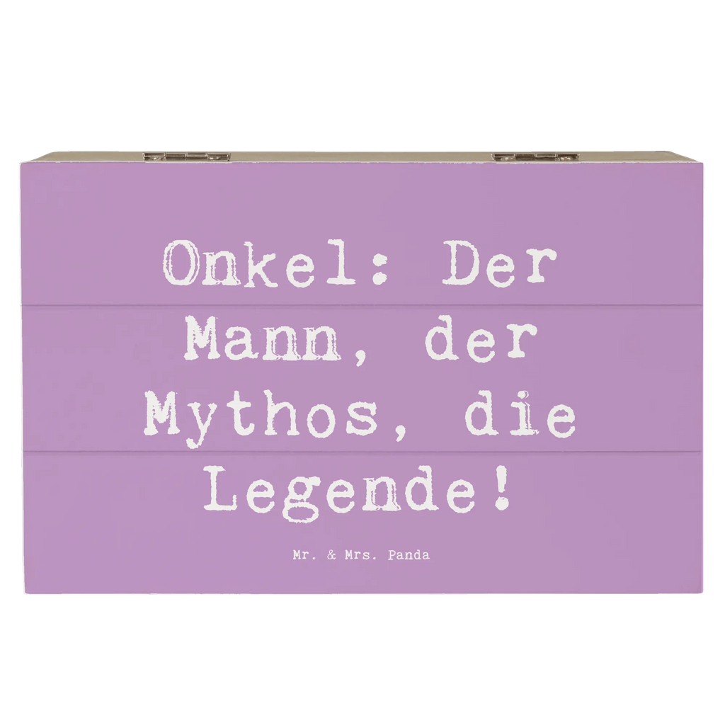 Wooden chest Saying Onkel: Der Mann, der Mythos, die Legende! Aufbewahrungsbox, Truhe, Dekokiste, Erinnerungsbox, Holzkiste, Erinnerungskiste, Schatzkiste, Schatulle, XXL, Kiste, Geschenkdose, Geschenkbox, Familie, Vatertag, Muttertag, Bruder, Schwester, Mama, Papa, Oma, Opa