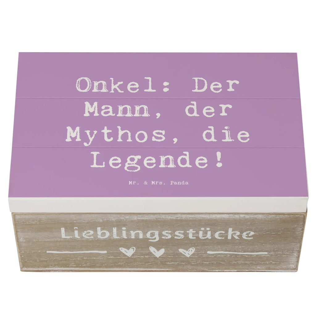 Wooden chest Saying Onkel: Der Mann, der Mythos, die Legende! Aufbewahrungsbox, Truhe, Dekokiste, Erinnerungsbox, Holzkiste, Erinnerungskiste, Schatzkiste, Schatulle, XXL, Kiste, Geschenkdose, Geschenkbox, Familie, Vatertag, Muttertag, Bruder, Schwester, Mama, Papa, Oma, Opa