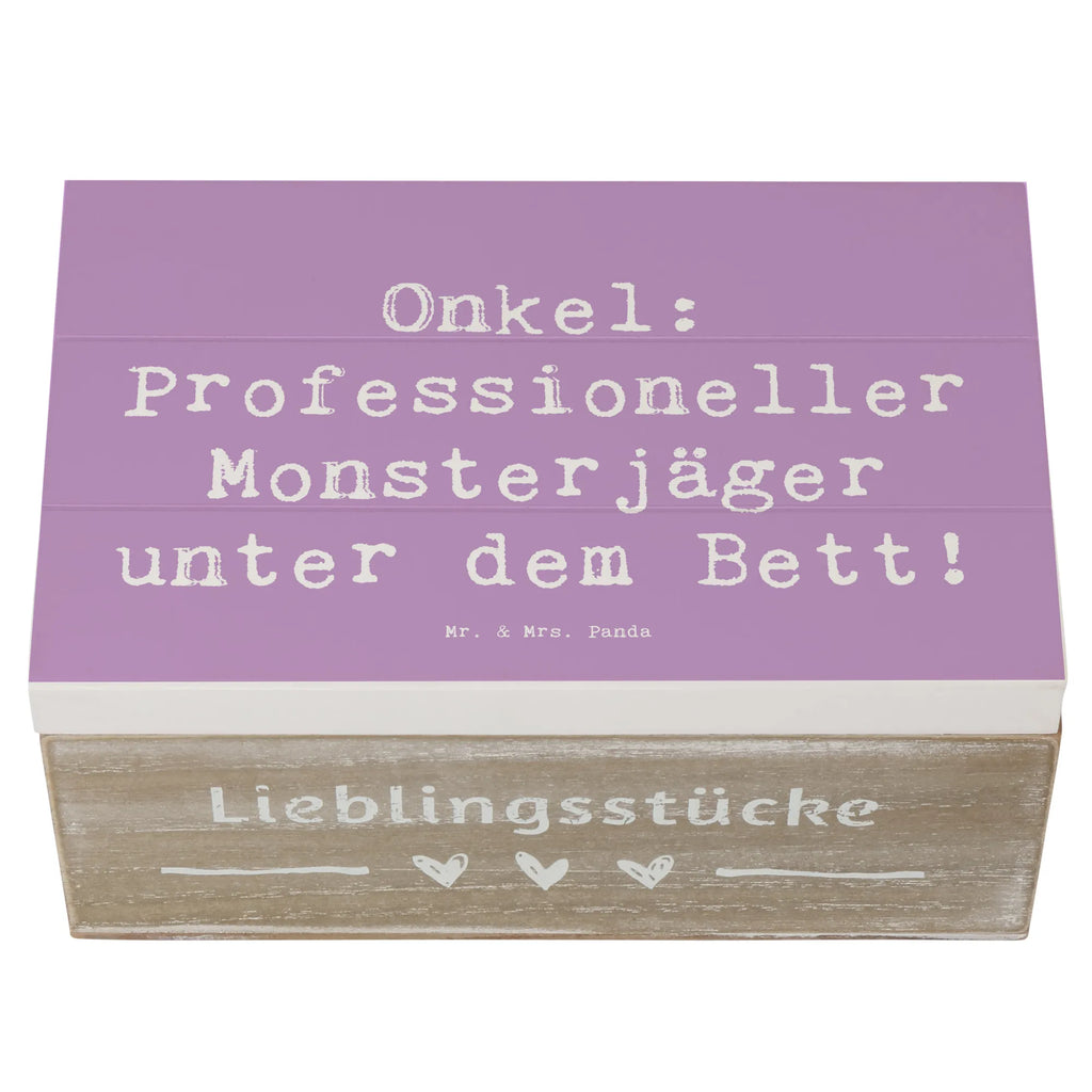 Holzkiste Spruch Onkel Monsterjäger Geschenkdose, Schatulle, Kiste, Truhe, Dekokiste, Erinnerungsbox, Holzkiste, Erinnerungskiste, Geschenkbox, Schatzkiste, Aufbewahrungsbox, XXL, Familie, Vatertag, Muttertag, Bruder, Schwester, Mama, Papa, Oma, Opa