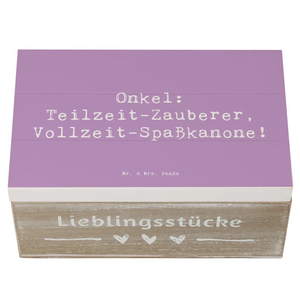 Holzkiste Spruch Spaßiger Onkel Erinnerungsbox, XXL, Aufbewahrungsbox, Kiste, Holzkiste, Dekokiste, Schatulle, Schatzkiste, Geschenkbox, Truhe, Erinnerungskiste, Geschenkdose, Familie, Vatertag, Muttertag, Bruder, Schwester, Mama, Papa, Oma, Opa