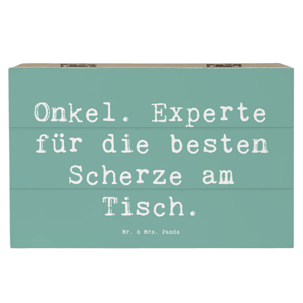 Holzkiste Spruch Onkel Scherzkönig Aufbewahrungsbox, Erinnerungsbox, Schatzkiste, Erinnerungskiste, Dekokiste, Schatulle, Kiste, Truhe, Holzkiste, Geschenkdose, XXL, Geschenkbox, Familie, Vatertag, Muttertag, Bruder, Schwester, Mama, Papa, Oma, Opa
