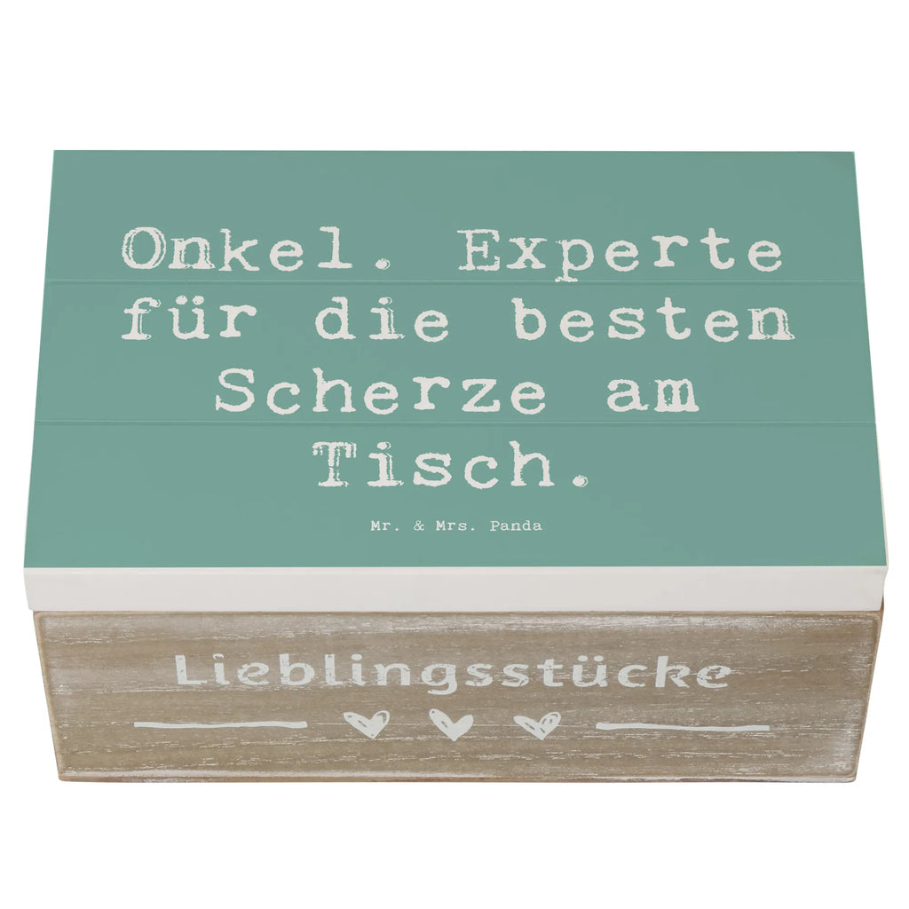 Holzkiste Spruch Onkel Scherzkönig Aufbewahrungsbox, Erinnerungsbox, Schatzkiste, Erinnerungskiste, Dekokiste, Schatulle, Kiste, Truhe, Holzkiste, Geschenkdose, XXL, Geschenkbox, Familie, Vatertag, Muttertag, Bruder, Schwester, Mama, Papa, Oma, Opa