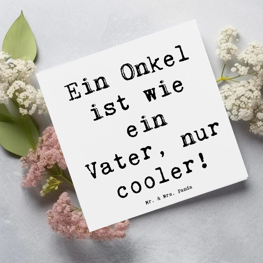 Deluxe Karte Spruch Cooler Onkel Einladungskarte, Glückwunschkarte, Karte, Hochwertige Grußkarte, Hochzeitskarte, Hochwertige Klappkarte, Geburtstagskarte, Klappkarte, Grußkarte, Familie, Vatertag, Muttertag, Bruder, Schwester, Mama, Papa, Oma, Opa
