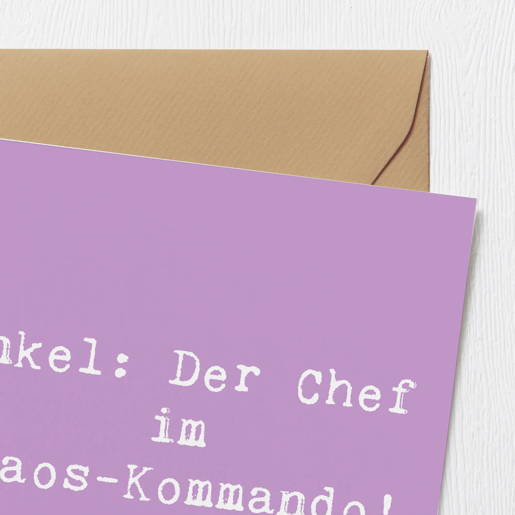 Deluxe Karte Spruch Onkel Chef Hochzeitskarte, Karte, Grußkarte, Klappkarte, Hochwertige Grußkarte, Geburtstagskarte, Glückwunschkarte, Hochwertige Klappkarte, Einladungskarte, Familie, Vatertag, Muttertag, Bruder, Schwester, Mama, Papa, Oma, Opa