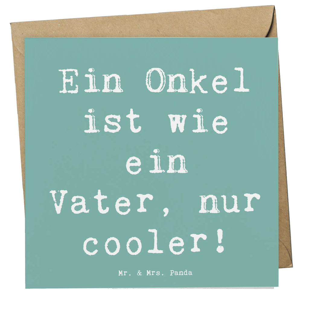 Deluxe Karte Spruch Cooler Onkel Einladungskarte, Glückwunschkarte, Karte, Hochwertige Grußkarte, Hochzeitskarte, Hochwertige Klappkarte, Geburtstagskarte, Klappkarte, Grußkarte, Familie, Vatertag, Muttertag, Bruder, Schwester, Mama, Papa, Oma, Opa
