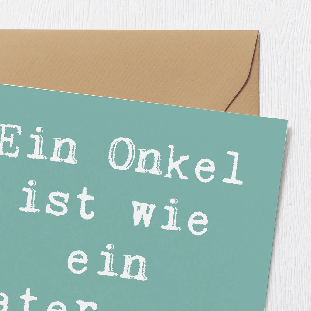 Deluxe Karte Spruch Cooler Onkel Einladungskarte, Glückwunschkarte, Karte, Hochwertige Grußkarte, Hochzeitskarte, Hochwertige Klappkarte, Geburtstagskarte, Klappkarte, Grußkarte, Familie, Vatertag, Muttertag, Bruder, Schwester, Mama, Papa, Oma, Opa