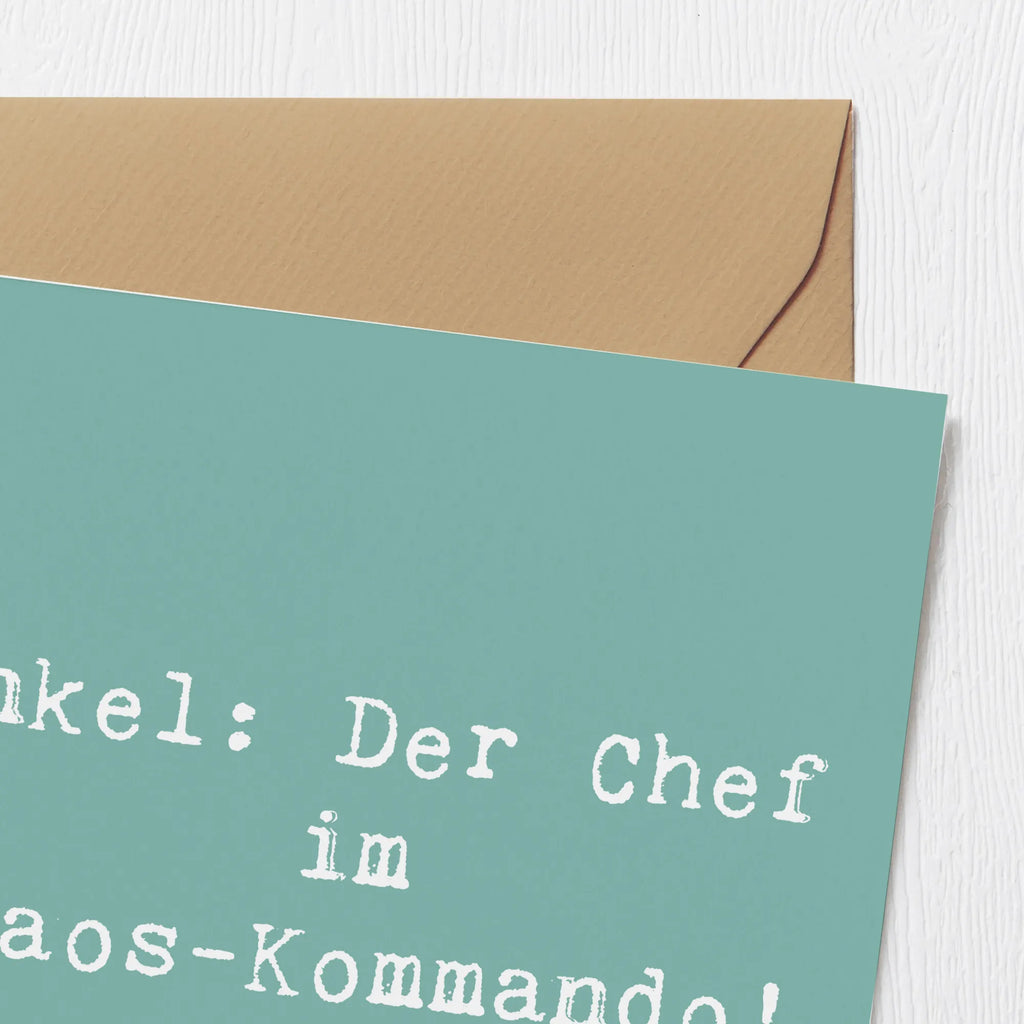 Deluxe Karte Spruch Onkel Chef Hochzeitskarte, Karte, Grußkarte, Klappkarte, Hochwertige Grußkarte, Geburtstagskarte, Glückwunschkarte, Hochwertige Klappkarte, Einladungskarte, Familie, Vatertag, Muttertag, Bruder, Schwester, Mama, Papa, Oma, Opa