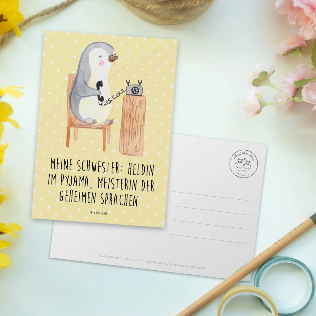 Postkarte Schwester Heldin Geschenkkarte, Geburtstagskarte, Einladungskarten Geburtstag, Karte, Grußkarte, Ansichtskarten, Postkarte, Dankeskarte, Ansichtskarte, Einladung, Einladung Geburtstag, Einladungskarte, Familie, Vatertag, Muttertag, Bruder, Schwester, Mama, Papa, Oma, Opa