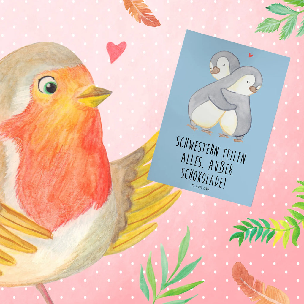 Greetings card Schwestern teilen alles, außer Schokolade! Hochzeitskarte, Karte, Einladungskarte, Klappkarte, Geburtstagskarte, Glückwunschkarte, Grußkarte, Ansichtskarten, Familie, Vatertag, Muttertag, Bruder, Schwester, Mama, Papa, Oma, Opa