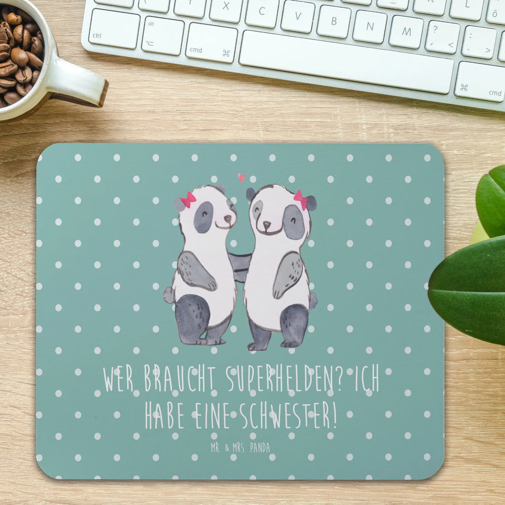 Mouse mat Wer braucht Superhelden? Ich habe eine Schwester! Mauspad, Büroausstattung, Mousepad, Arbeitszimmer, Mausunterlage, Computer zubehör, Einzigartiges Mauspad, Designer Mauspad, Mauspad Büro, PC Zubehör, Familie, Vatertag, Muttertag, Bruder, Schwester, Mama, Papa, Oma, Opa
