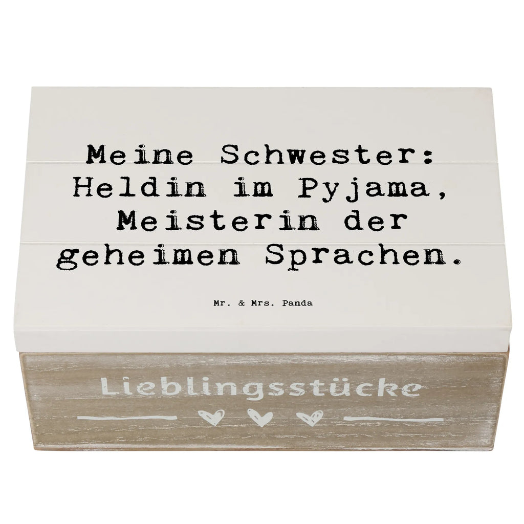 Holzkiste Spruch Schwester Heldin Kiste, Truhe, Geschenkbox, XXL, Erinnerungsbox, Holzkiste, Erinnerungskiste, Aufbewahrungsbox, Schatzkiste, Geschenkdose, Dekokiste, Schatulle, Familie, Vatertag, Muttertag, Bruder, Schwester, Mama, Papa, Oma, Opa