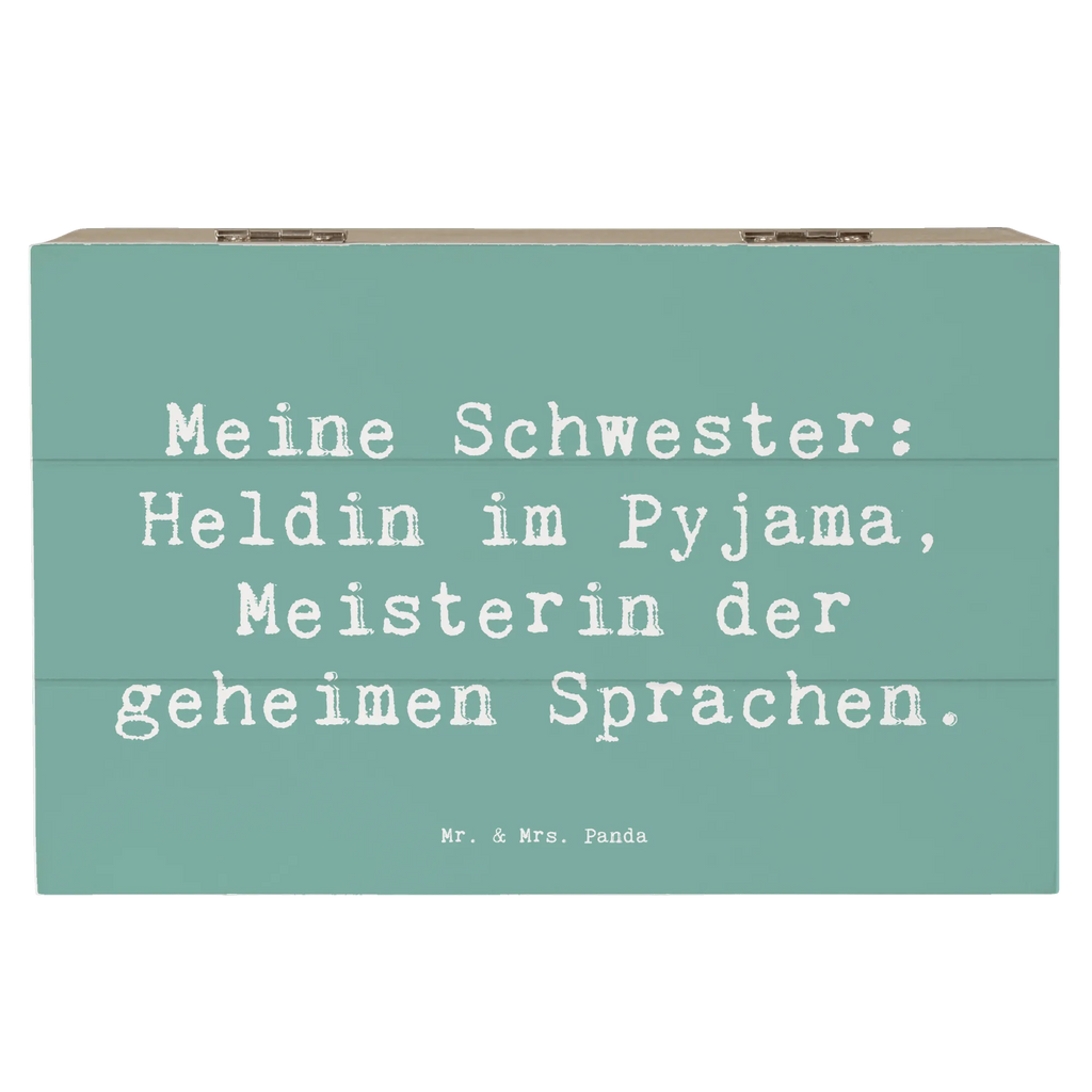 Holzkiste Spruch Schwester Heldin Kiste, Truhe, Geschenkbox, XXL, Erinnerungsbox, Holzkiste, Erinnerungskiste, Aufbewahrungsbox, Schatzkiste, Geschenkdose, Dekokiste, Schatulle, Familie, Vatertag, Muttertag, Bruder, Schwester, Mama, Papa, Oma, Opa